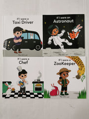 Bundle of 4 x "If I Were A" books: Zookeeper, Astronaut, Chef, Taxi Driver