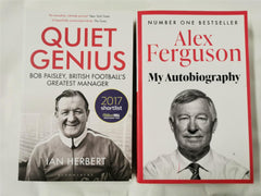 ALEX FERGUSON My Autobiography & Quiet Genius: Bob Paisley 2 Book Bundle