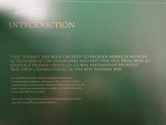 Pilsner Urquell Marketing pack from The Open Championship 2010