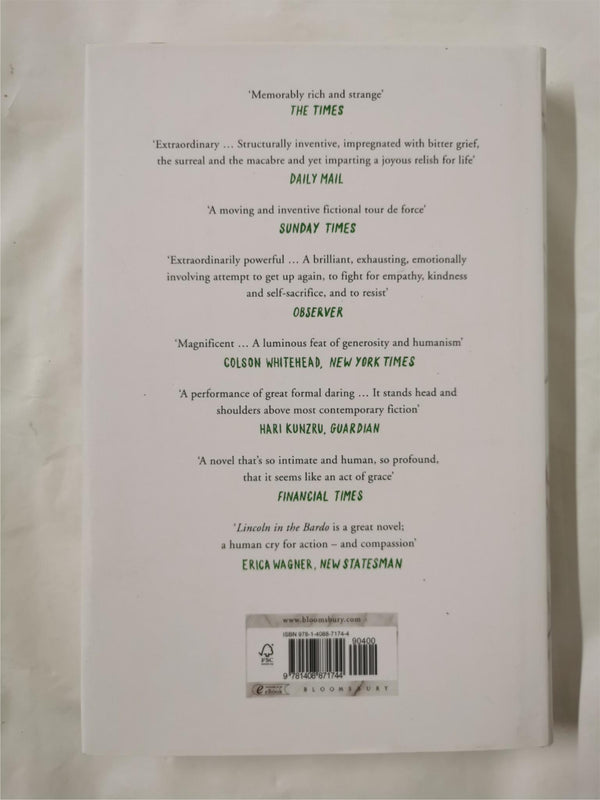 Lincoln in the Bardo by George Saunders (Hardcover, 2017) Signed First Edition