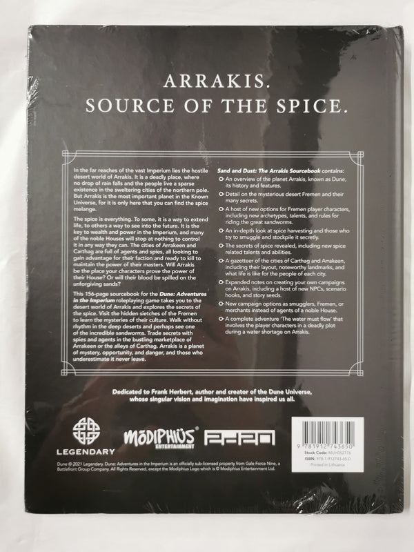 Dune: Sand and Dust - Adventures in the Imperium - RPG Hardcover Sourcebook