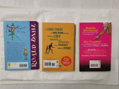 3 Roald Dahl Books: Charlie & the Chocolate Factory, Matilda & Danny the Champ
