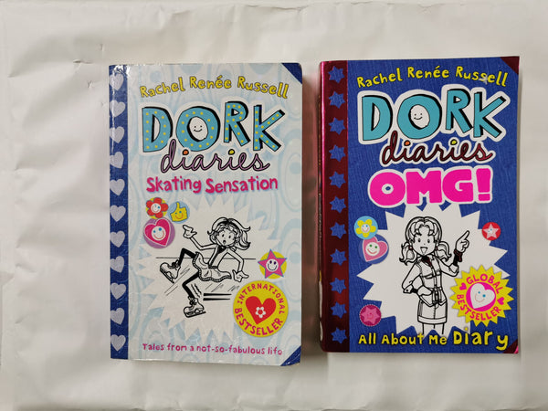 2 x Dork Diaries by Rachel Renee Russell: Skating Sensation & OMG: All About Me