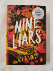 Nine Liars by: Maureen Johnson *Signed* Hardcover