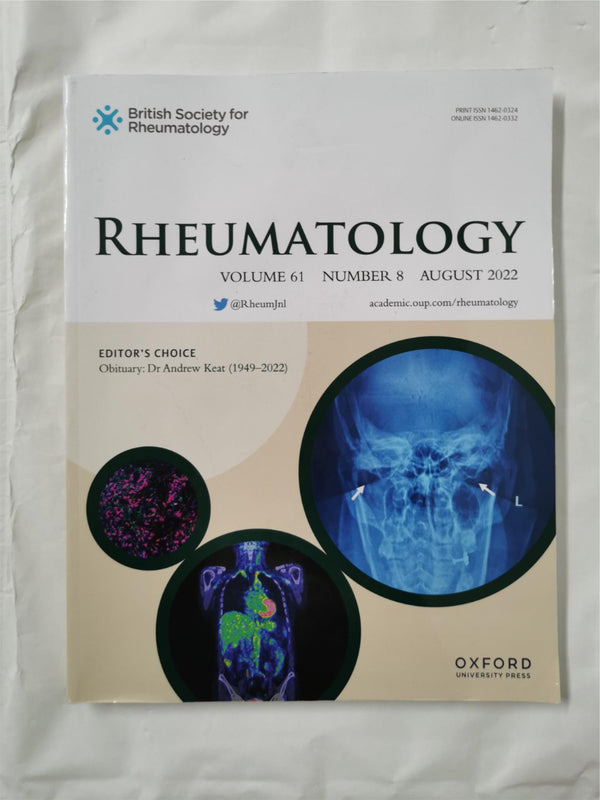Rheumatology Volume 61, Number 8, Aug 2022 ISSN 1462-0324