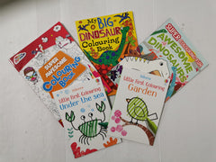 5 X Young Children's Colouring Books: Dinosaurs, Gardens, Under the Sea