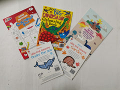 5 X Young Children's Colouring Books: Dinosaurs, Gardens, Under the Sea