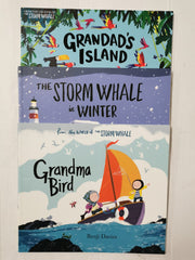 Grandad's Island, The Storm Whale in Winter & Grandma Bird by Benji Davies