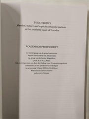 TOXIC TROPICS GENDER NATURE AND CAPITALIST TRANSFORMATIONS Lucia Galarza Suarez