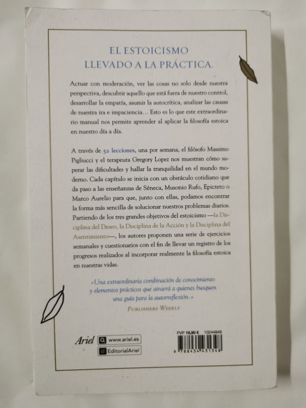 Mi cuaderno estoico by Massimo Pigliucci Spanish edition