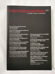International Affairs 100, Volume 98, Number 6, November 2022