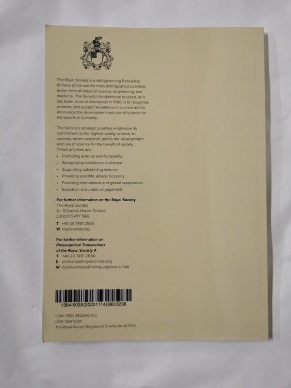 PHILOSOPHICAL TRANSACTIONS OF THE ROYAL SOCIETY A Vol 380. Issue 2236 Nov 22