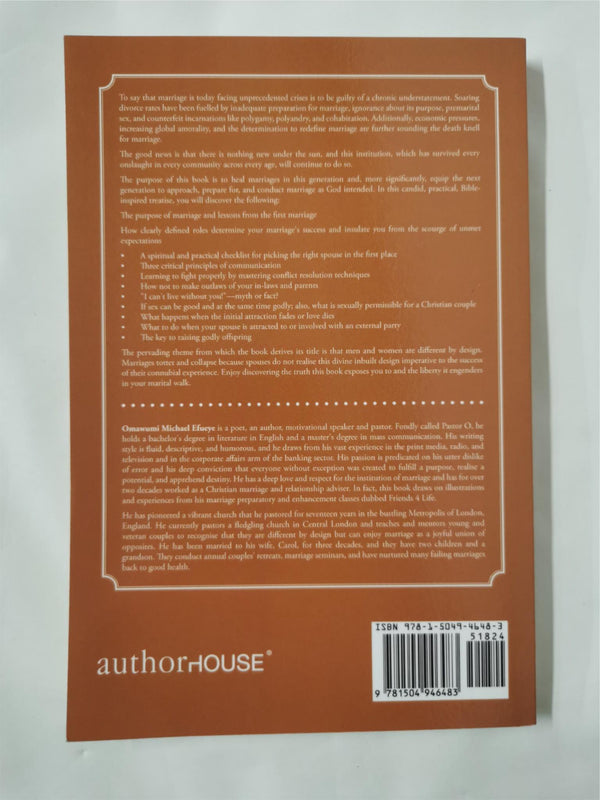 Different by Design: Marriage: A Joyful Union of Opposites by Omawumi Efueye