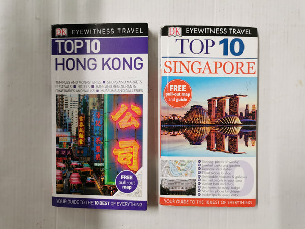 DK Eyewitness Top 10 Bundle! Hong Kong & Singapore (2 Books)