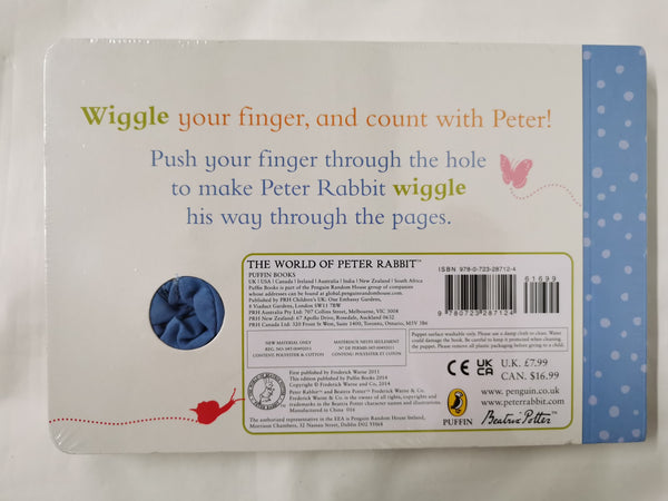 Peter Rabbit Finger Puppet Book by Beatrix Potter Board Book, (Sealed)