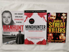 True Crime Bundle: Mindhunter(Now on Netflix), Manhunt & World Serial Killers