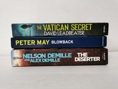Bundle of 3 Thrillers: The Vatican Secret, Blowback & The Deserter