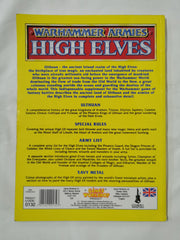 Warhammer Armies High Elves Games Workshop Paperback 1993