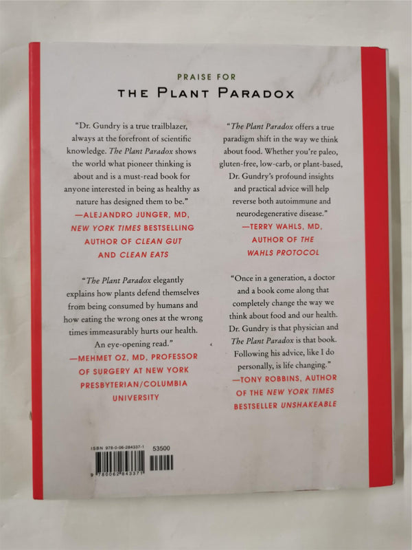 The Plant Paradox Cookbook by Steven Gundry (Hardcover, 2018)