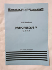 JEAN SIBELIUS: HUMORESQUE V OP.89 NO.3 (VIOLIN/PIANO)