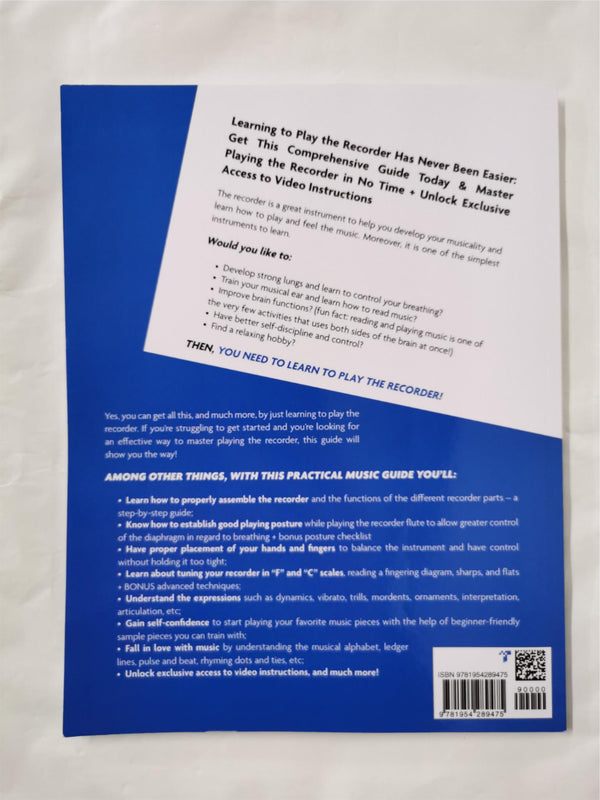 Learning Recorder: How to Play the Recorder (With Video Lessons) by Barton Press