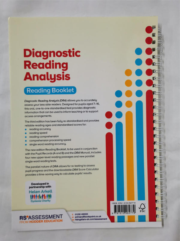 Diagnostic Reading Analysis DRA Reading Booklet 3E Mary Crumpler, Colin McCarty