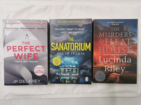 3 Thriller Bundle! The Sanatorium, The Perfect Wife, The Murders at Fleat House