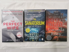 3 Thriller Bundle! The Sanatorium, The Perfect Wife, The Murders at Fleat House