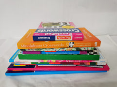 10 Crossword, Crisscross Puzzle Books