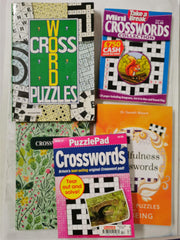 10 Crossword, Crisscross Puzzle Books