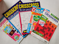 10 Crossword, Crisscross Puzzle Books