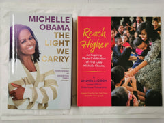 The Light We Carry by Michelle Obama & Reach Higher by Amanda Lucidon