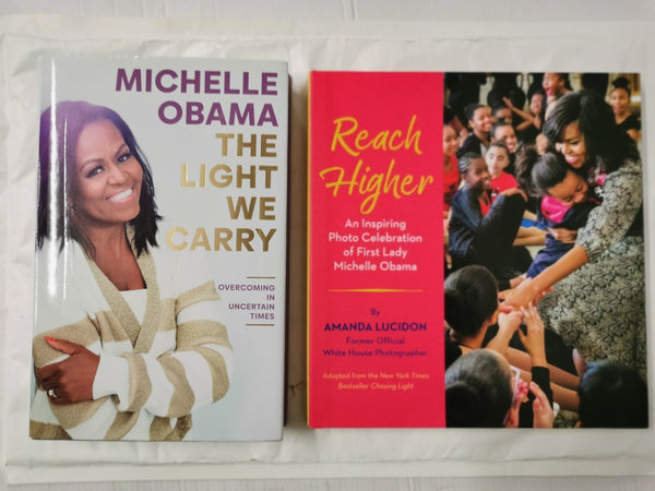 The Light We Carry by Michelle Obama & Reach Higher by Amanda Lucidon