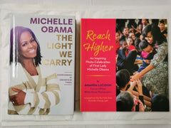 The Light We Carry by Michelle Obama & Reach Higher by Amanda Lucidon