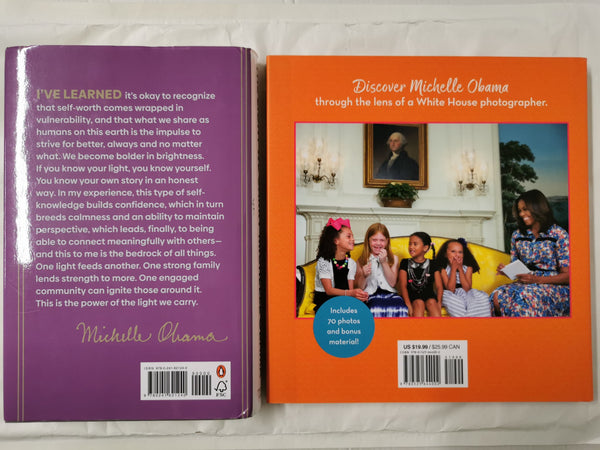 The Light We Carry by Michelle Obama & Reach Higher by Amanda Lucidon