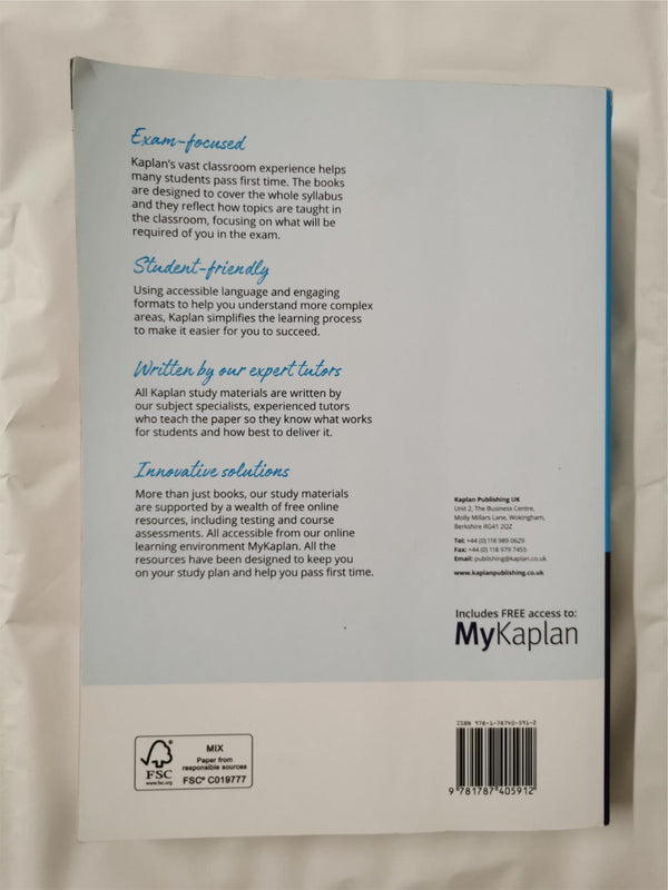 FINANCIAL MANAGEMENT (FM) - STUDY TEXT Paperback by KAPLAN