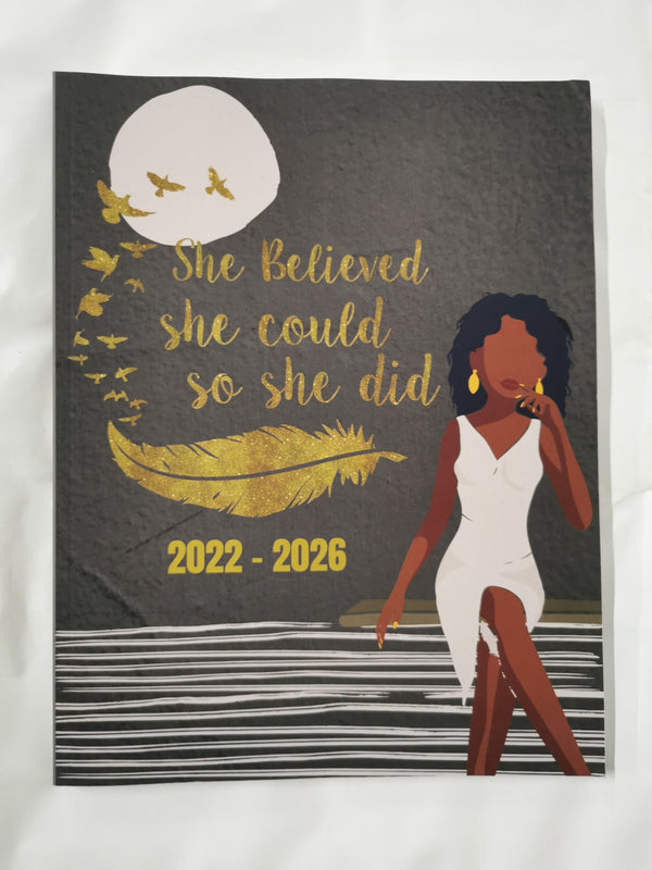 She Believed She Could So She did 2022-2026 5 Year Planner for Black Women