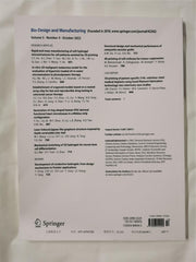 Bio-design and manufacturing volume 5 Number 4 October 2022
