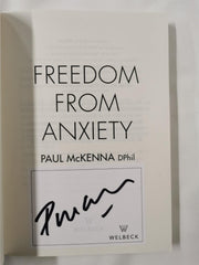 Freedom From Anxiety Paperback by Paul McKenna (Signed)