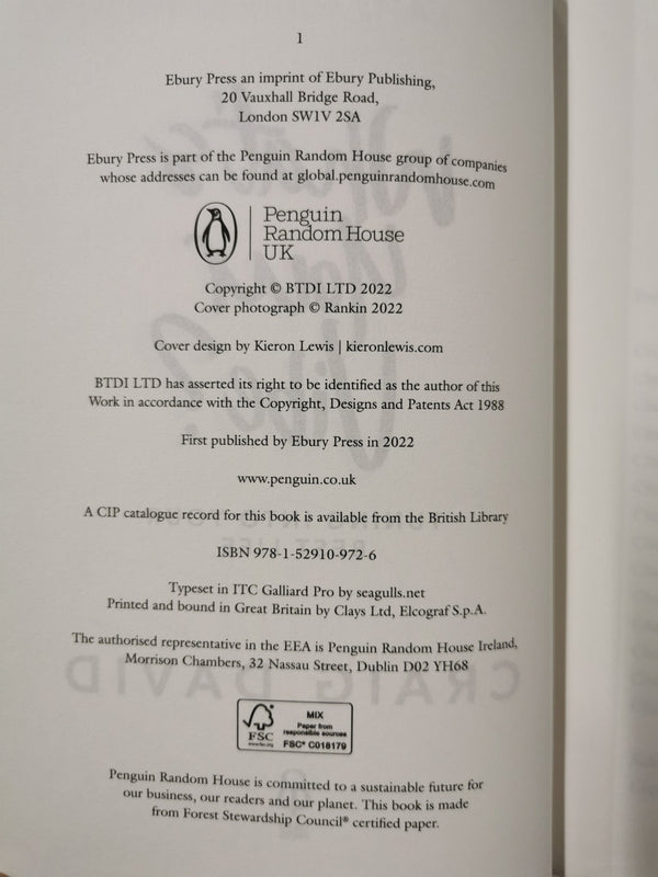 What's Your Vibe? Tuning into your best life by Craig David (SIGNED, Hardcover)