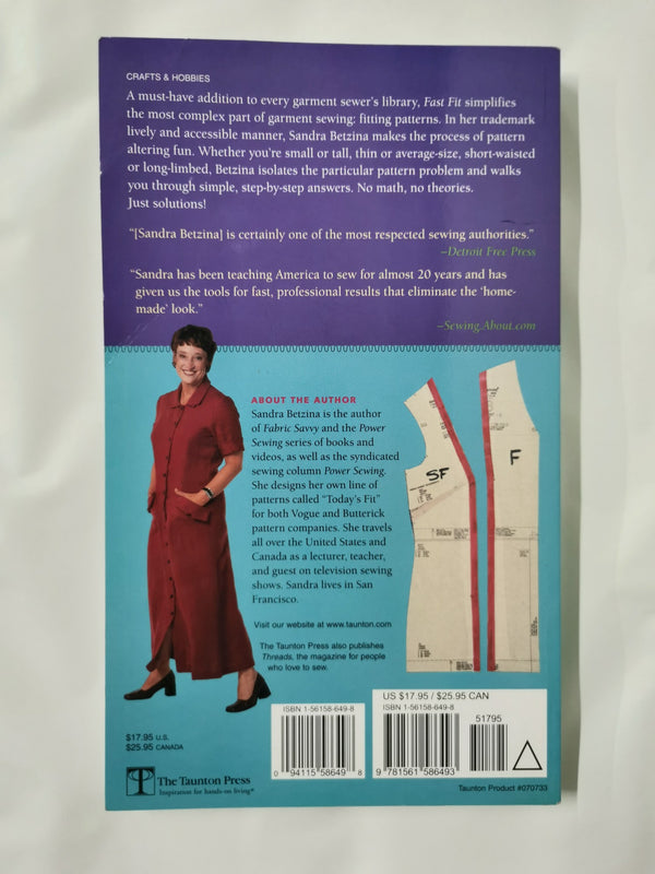 Fast Fit: Easy Pattern Alterations for Every Figure by Sandra Betzina