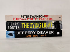 3 Murder/Crime Novels: Rules for Perfect Murders, The Dying Light, Hunting Time