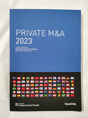 Private M&A 2023 by Will Pearce & Louis L Goldberg Lexology GTDT Davis Polk