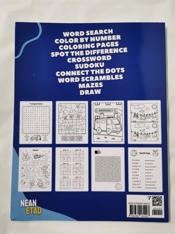 Activity Book For 8-12 Year Olds by Nean Etad