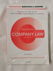 Company Law Revision Concentrate Pack: Law Revision and Study Guide by Lee Roach
