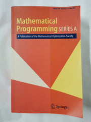 Mathematical Programming Series A Volume 199 Numbers 1-2 May 2023