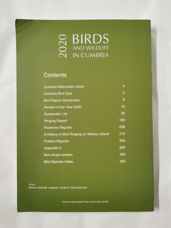 Birds and Wildlife in Cumbria 2020 ISSN 1363-5700