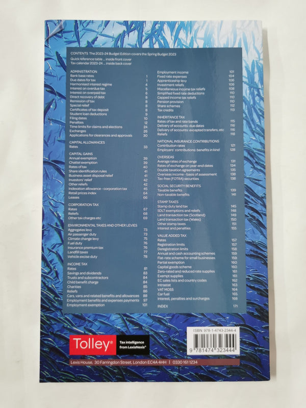 Whillans Tax Tables 2023-24 (Budget edition)