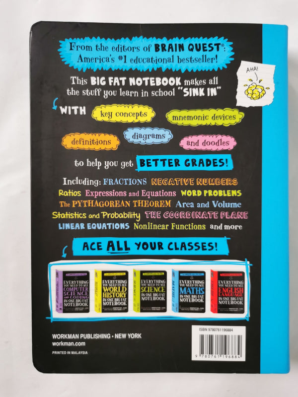 Everything You Need to Ace Maths in One Big Fat Notebook