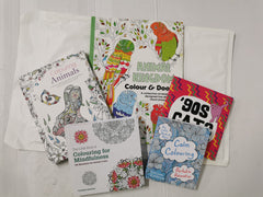 ADULT COLOURING BOOKS X 5 Book Bundle, Mixed Selection of Mandalas, Nature etc